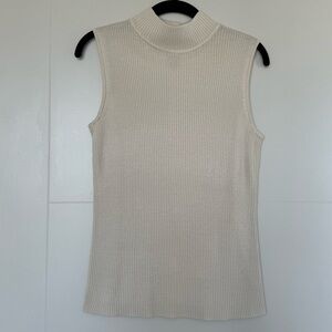 212 Collection Sleeveless Ivory Tank Top